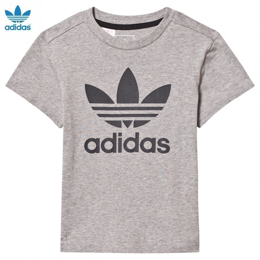 Adidas Originals Grey Logo Tee T-Paita