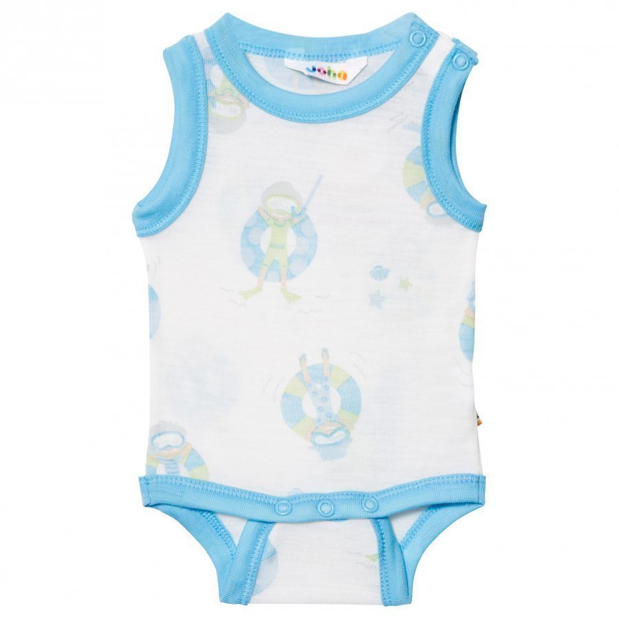 Joha Sleeveless Baby Body Blue Beach Life Print Body