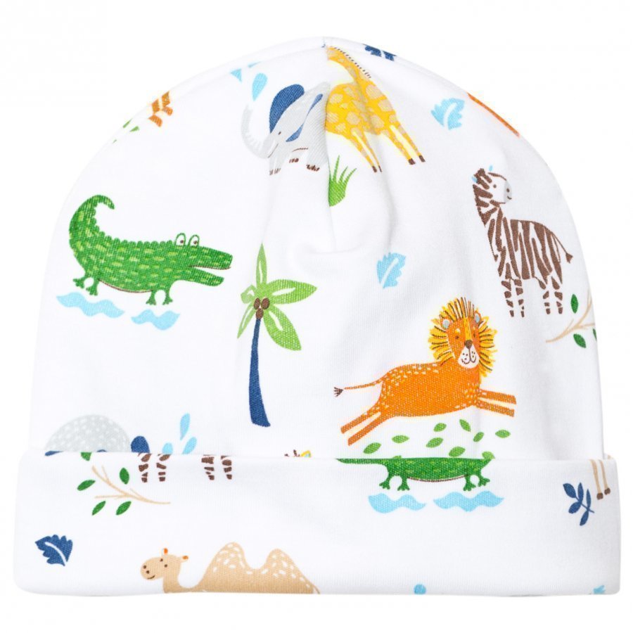 Kissy Kissy White Jungle Print Hat Pipo