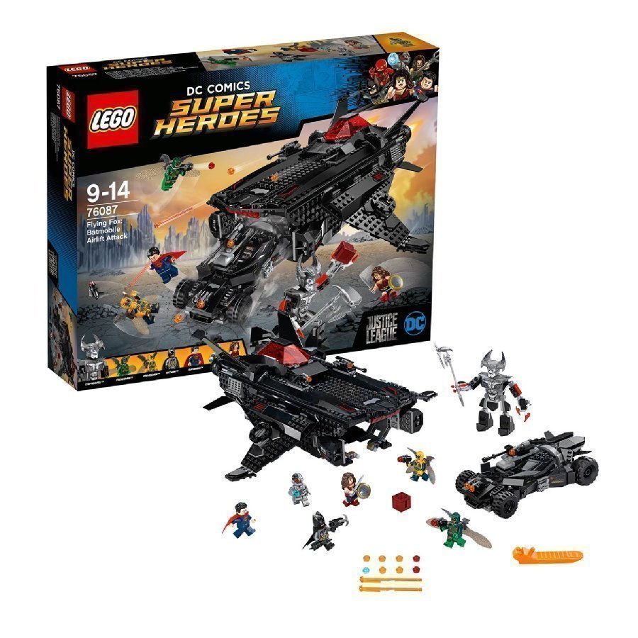 Lego Dc Universe Super Heroes Lentävä Kettu Batmobiilin  Ilmakuljetushyökkäys 76087 