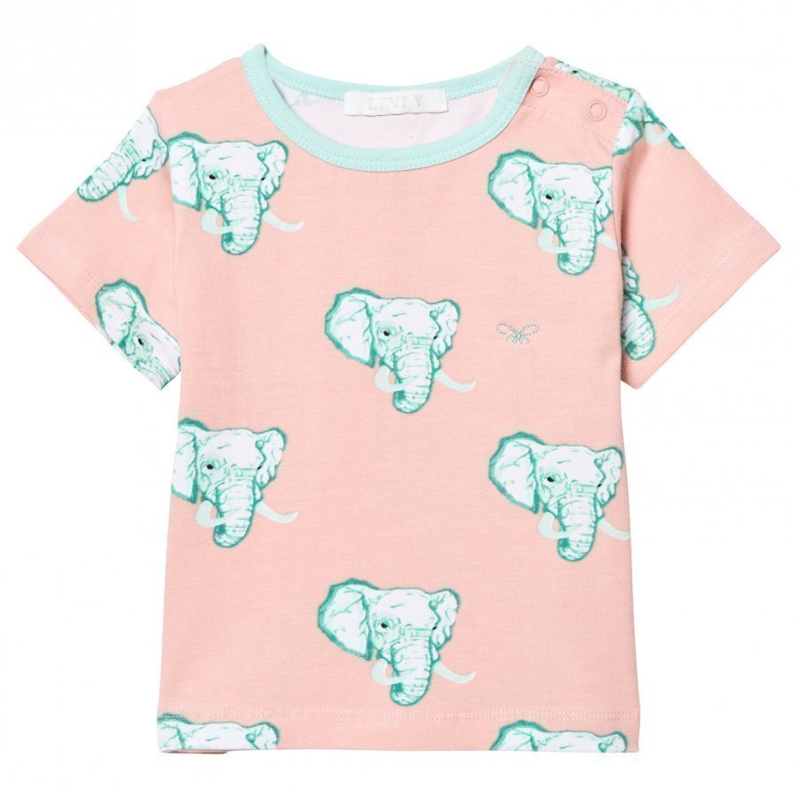 Livly T-Shirt Coral Elephants T-Paita