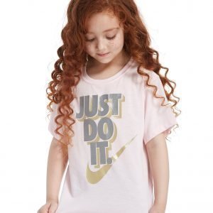 Nike Girls' Just Do It T-Shirt Arctic Pink / Metal