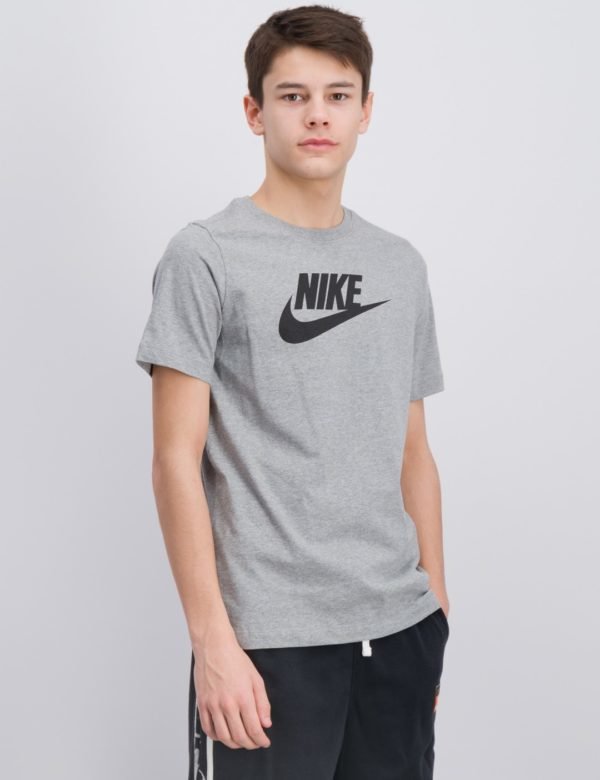 Nike Nsw Tee Futura Icon T-Paita Harmaa