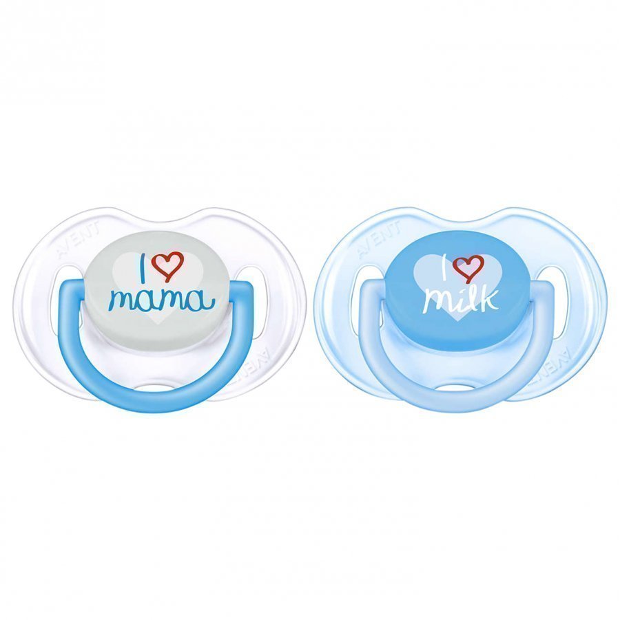 Philips Avent Fashion Soother 0-6m 2 Pack Blue Tutti