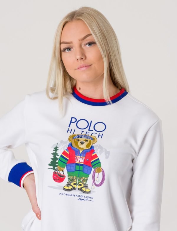 Ralph Lauren Long Sleeve Crew Neck Neule Valkoinen