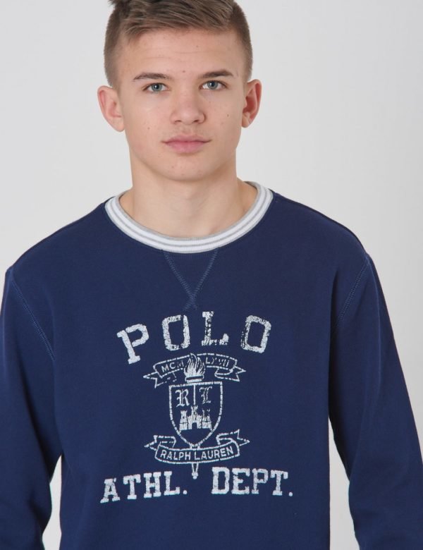 Ralph Lauren Ls Cn Tops Knit Neule Sininen