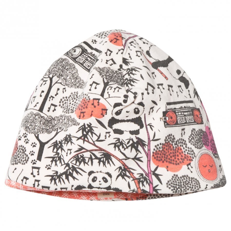 The Bonnie Mob Reversible Baby Beanie Panda Hat Pink Pipo