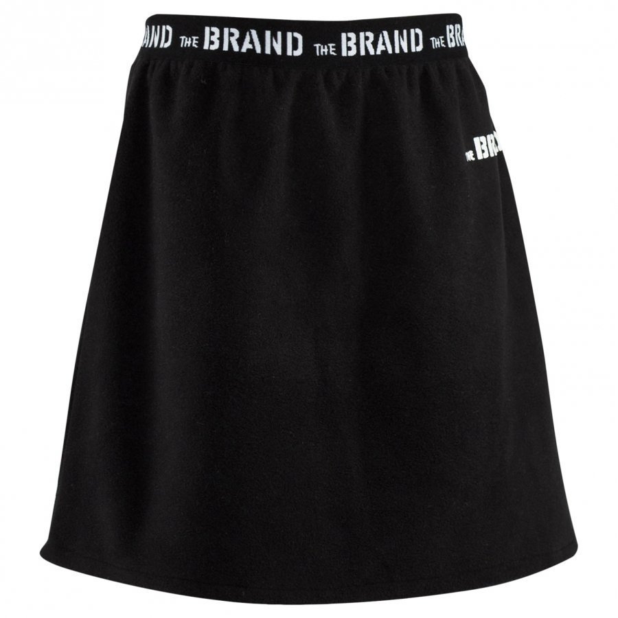 The Brand Fleece Skirt Black Midihame