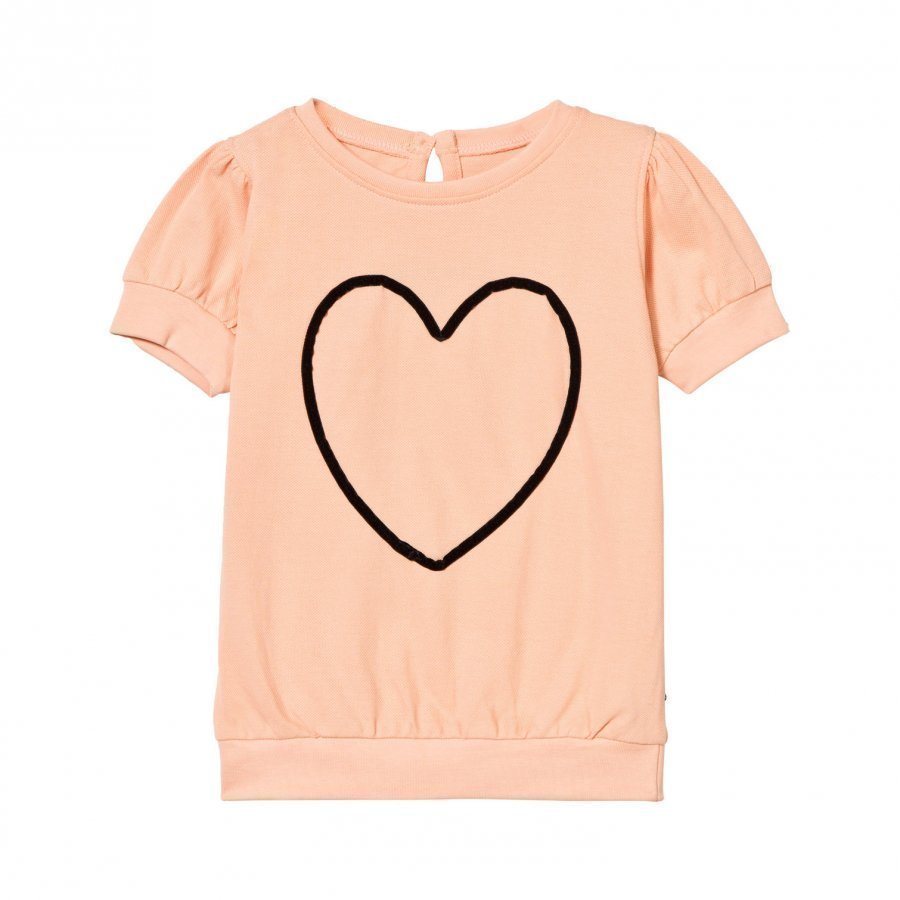 The Brand Heart Top Peach T-Paita