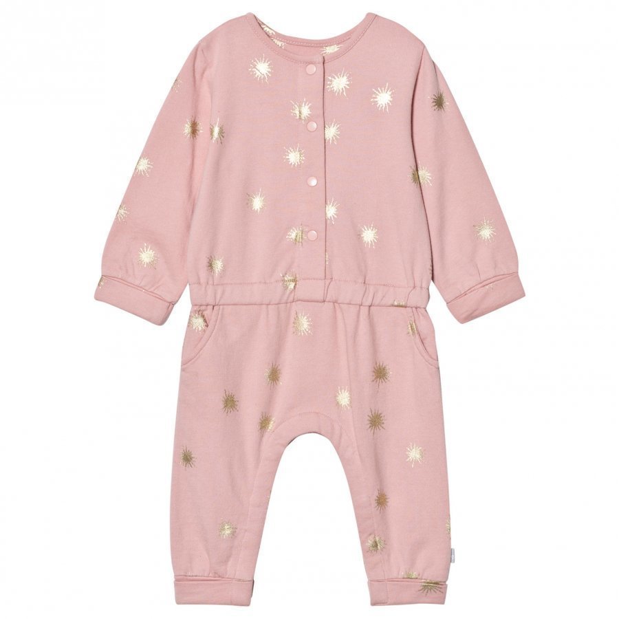 The Little Tailor Pink Baby Girls Comfy Playsuit Potkupuku