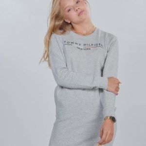 Tommy Hilfiger Crew Sweatshirt Dress Mekko Harmaa